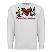 Dove Grey Peace Love Blue Heeler Premium Sweatshirt - Jasminsmagicworld