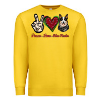 Lemon Peace Love Blue Heeler Premium Sweatshirt - Jasminsmagicworld
