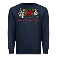Navy Peace Love Blue Heeler Premium Sweatshirt - Jasminsmagicworld