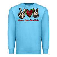 Ocean Blue Peace Love Blue Heeler Premium Sweatshirt - Jasminsmagicworld