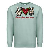 Seafoam Peace Love Blue Heeler Premium Sweatshirt - Jasminsmagicworld