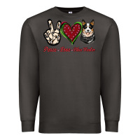 Smoke Peace Love Blue Heeler Premium Sweatshirt - Jasminsmagicworld