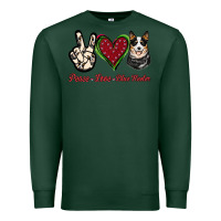 Sports Green Peace Love Blue Heeler Premium Sweatshirt - Jasminsmagicworld