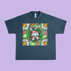 Easter Bunny Urban Heavy Tee Designed By Cowhidedigitalart