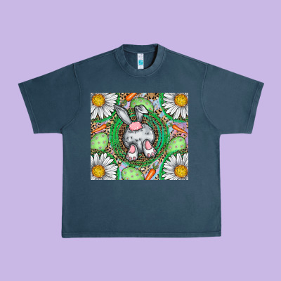 Easter Bunny Urban Heavy Tee Designed By Cowhidedigitalart