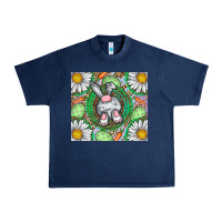 Navy Easter Bunny Urban Heavy Tee - CowhideDigitalArt