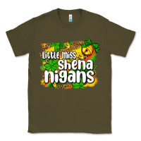 Army Green St. Patrick's Little miss shenanigans Classic Tee - OliviaCreatesArt