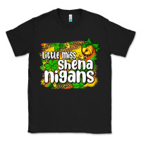 Black St. Patrick's Little miss shenanigans Classic Tee - OliviaCreatesArt