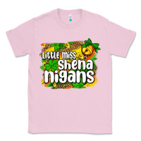 Bubblegum Pink St. Patrick's Little miss shenanigans Classic Tee - OliviaCreatesArt