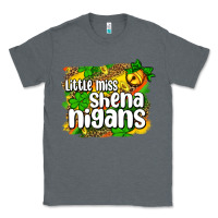Charcoal Heather St. Patrick's Little miss shenanigans Classic Tee - OliviaCreatesArt