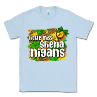 Dusty Blue St. Patrick's Little miss shenanigans Classic Tee - OliviaCreatesArt
