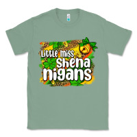 Sage St. Patrick's Little miss shenanigans Classic Tee - OliviaCreatesArt