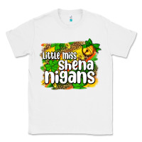 White St. Patrick's Little miss shenanigans Classic Tee - OliviaCreatesArt