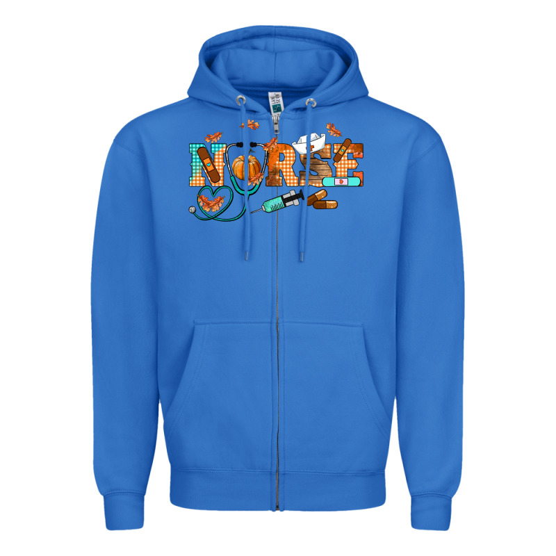 Fall Nurse Zipper Hoodie by RanaPortraitStore | Teevron