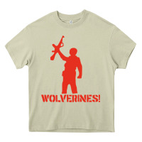 Mossy red dawn wolverines Heavy Core Tee - baoMotion