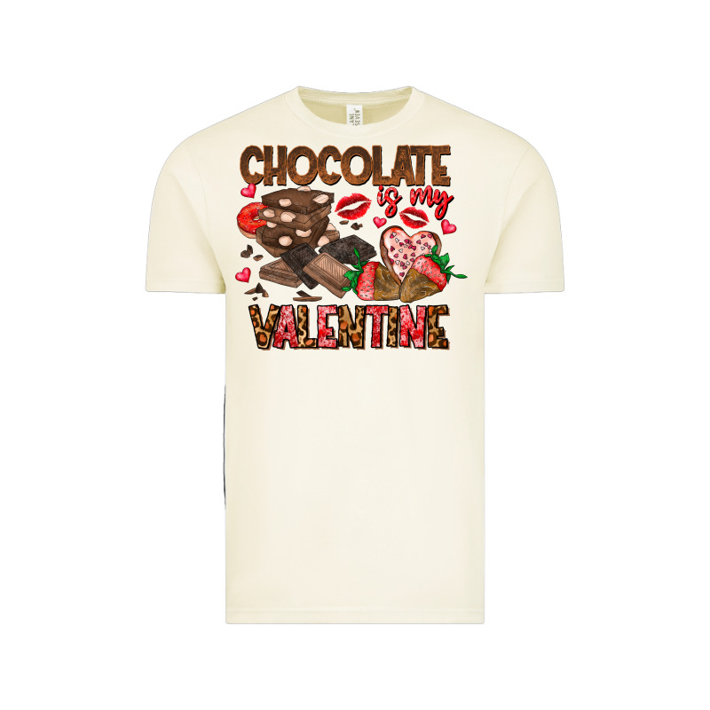 Chcolate Is My Valentine Vintage Tee by CowhideDigitalArt | Teevron