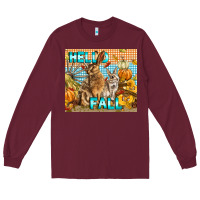 Burgundy Hello Fall Rabbit Long Sleeve Tee - LillyAllenDesigns
