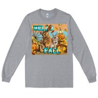 Heather Grey Hello Fall Rabbit Long Sleeve Tee - LillyAllenDesigns