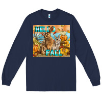 Navy Hello Fall Rabbit Long Sleeve Tee - LillyAllenDesigns