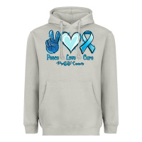 Moon Dust Peace Love Cure Prostate Cancer Heavyweight Hoodie - Jasminsmagicworld