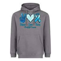 Storm Peace Love Cure Prostate Cancer Heavyweight Hoodie - Jasminsmagicworld