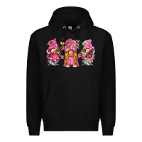 Black breast cancer gnome Premium Hoodie - BarkalooDesign