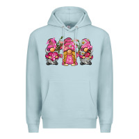Blue Mist breast cancer gnome Premium Hoodie - BarkalooDesign