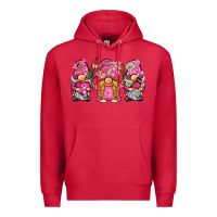 Cardinal breast cancer gnome Premium Hoodie - BarkalooDesign