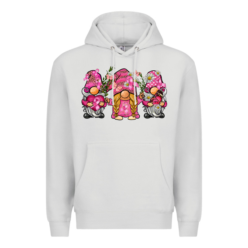 Breast Cancer Gnome Premium Hoodie by BarkalooDesign | Teevron