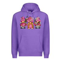 Purple breast cancer gnome Premium Hoodie - BarkalooDesign