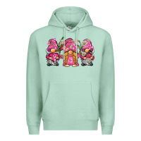 Seafoam breast cancer gnome Premium Hoodie - BarkalooDesign