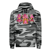 Slate Camo breast cancer gnome Premium Hoodie - BarkalooDesign