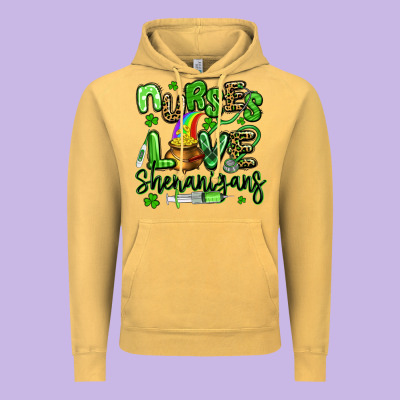 Nurses Love Shenanigans St Patricks Day Vintage Hoodie Designed By Artiststas