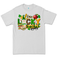 Dove Grey one lucky teacher Premium Tee - FaDigitalArtStudio