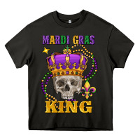 Asphalt Skull Mardi Gras king Heavy Core Tee - FaDigitalArtStudio