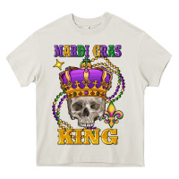 Skull Mardi Gras King Heavy Core Tee | Teevron