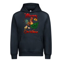 Navy merry christmas chickens Urban Hoodie - RanaPortraitStore