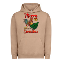 Pigment Burro merry christmas chickens Urban Hoodie - RanaPortraitStore