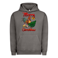 Pigment Tornado merry christmas chickens Urban Hoodie - RanaPortraitStore