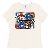 Bone Army Veteran leopard frame 4th of July Ladies Tee - LillyAllenDesigns
