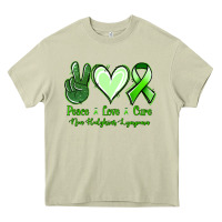 Mossy Peace Love Cure Non Hodgkins Lympoma Heavy Core Tee - Jasminsmagicworld