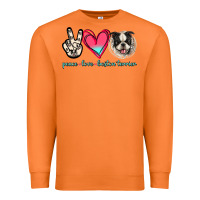 Carrot Peace Love Boston Terrier Premium Sweatshirt - Jasminsmagicworld
