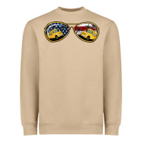 Mushroom Bus Driver Sunglasses Heavyweight Sweatshirt - Jasminsmagicworld