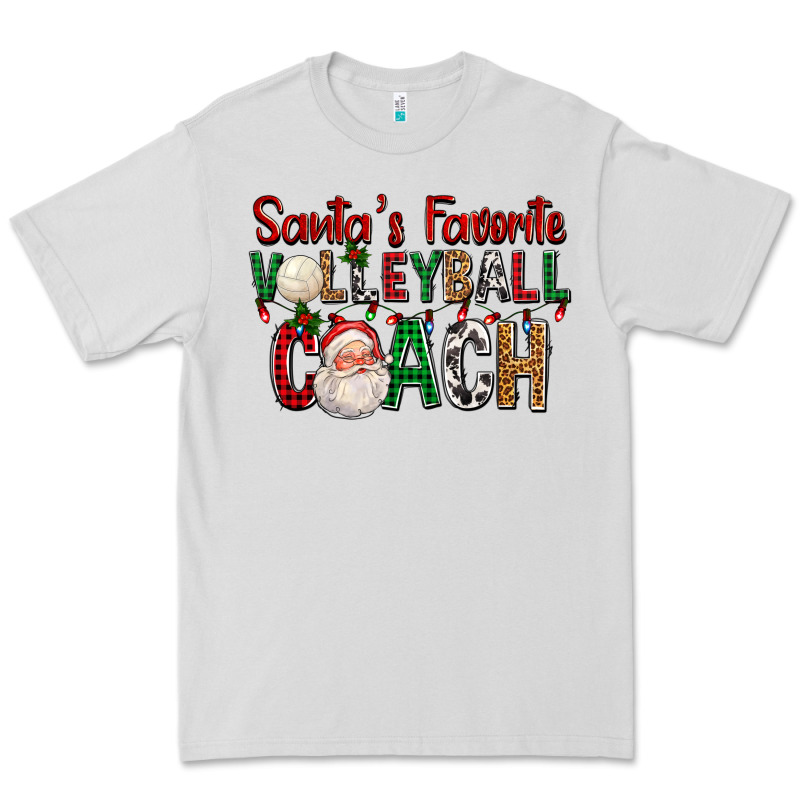 Santa's Favorite Volleyball Coach For Christmas Premium Tee by FaDigitalArtStudio | Teevron