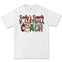 White Santa's Favorite Volleyball Coach For Christmas Premium Tee - FaDigitalArtStudio
