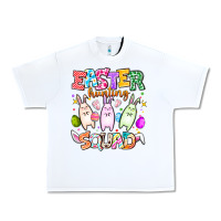 White Easter Hunting Squad Urban Heavy Tee - CowhideDigitalArt