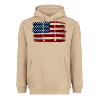 Mushroom Distressed American Flag Heavyweight Hoodie - Jasminsmagicworld