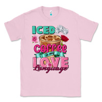 Bubblegum Pink Iced Coffee is my love language Valentine's Day Classic Tee - FaDigitalArtStudio