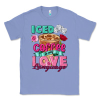 Colony Blue Iced Coffee is my love language Valentine's Day Classic Tee - FaDigitalArtStudio