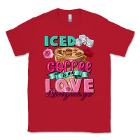 Red Iced Coffee is my love language Valentine's Day Classic Tee - FaDigitalArtStudio